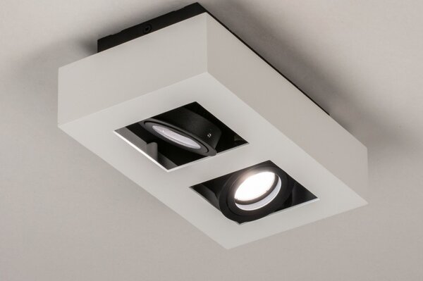 Stropní LED svítidlo do obýváku Rivolli Black and White 2 (LMD)