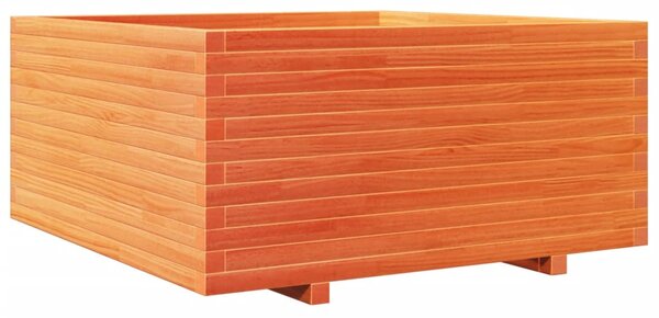 Zahradní truhlík voskově hnědý 100x100x49,5 cm masivní borovice 3282541