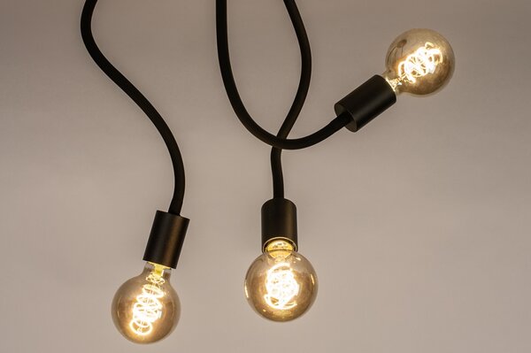 Stropní svítidlo do kuchyně Flexi Bulb 3 Black (LMD)