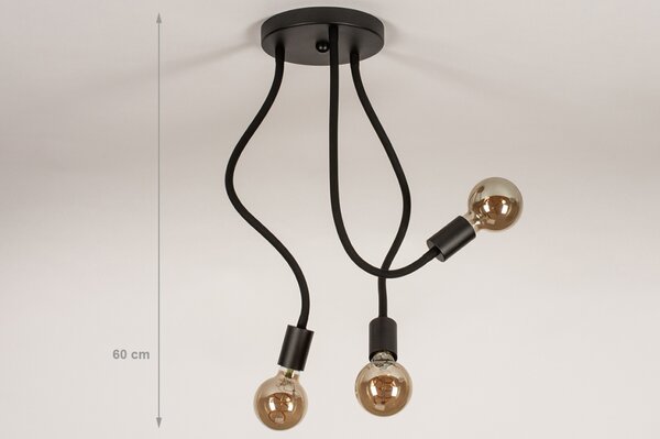 Stropní svítidlo do kuchyně Flexi Bulb 3 Black (LMD)