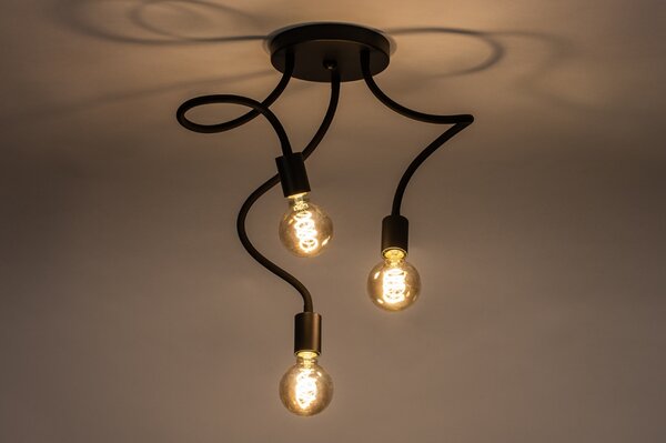 Stropní svítidlo do kuchyně Flexi Bulb 3 Black (LMD)
