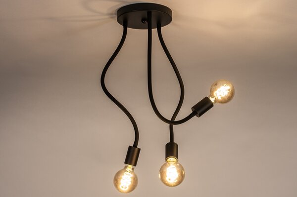 Stropní svítidlo do kuchyně Flexi Bulb 3 Black (LMD)