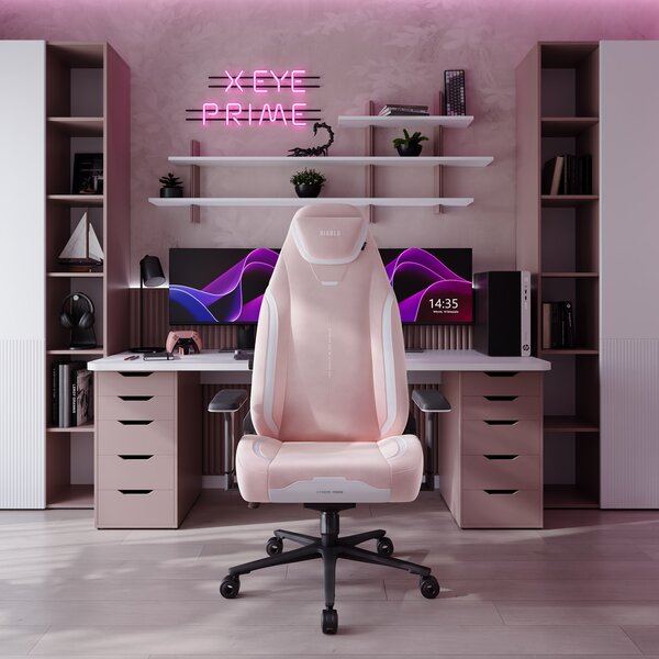 Růžové herní křeslo Diablo X.Eye Prime Akira Pink