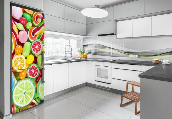 Foto nálepka na ledničku Barevné bonbony FridgeStick-70x190-f-82636061