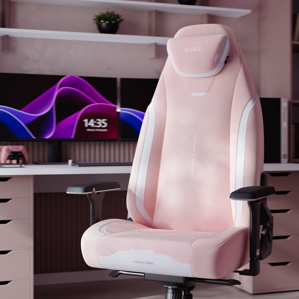 Růžové herní křeslo Diablo X.Eye Prime Akira Pink