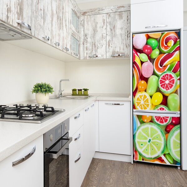 Foto nálepka na ledničku Barevné bonbony FridgeStick-70x190-f-82636061