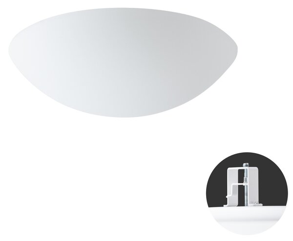 OS AUR55332 AURA V10 stropní/nástěnné skleněné polovestavné svítidlo bílá IP44 2x25W E27 - OSMONT