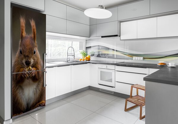 Nálepka fototapeta lednička Veverka FridgeStick-70x190-f-82764516