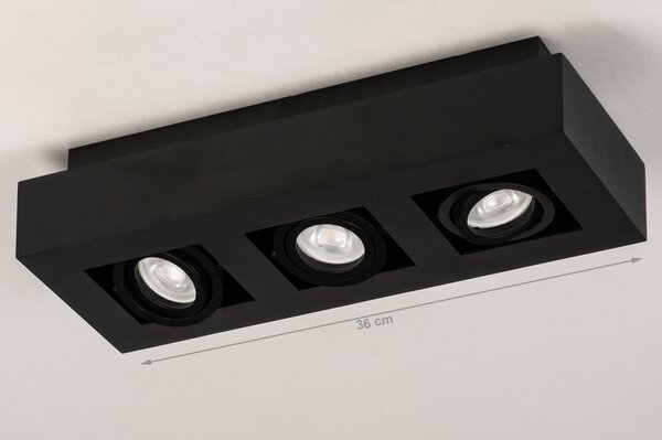 Stropní LED svítidlo Rivolli Black 3 (LMD)