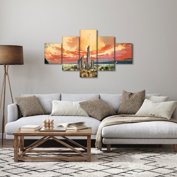 Obraz - Malované město (125x70 cm)
