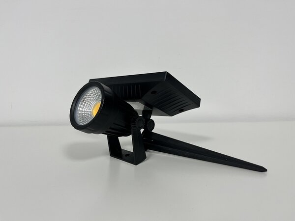 V-TAC Solární zapichovací černá LED lampa 2W IP65, Studená bílá 6000 - 6500K