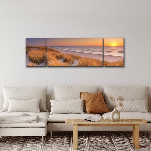 Obraz - Pláž při západu slunce (170x50 cm)