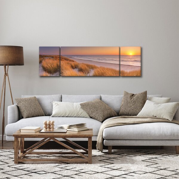 Obraz - Pláž při západu slunce (170x50 cm)