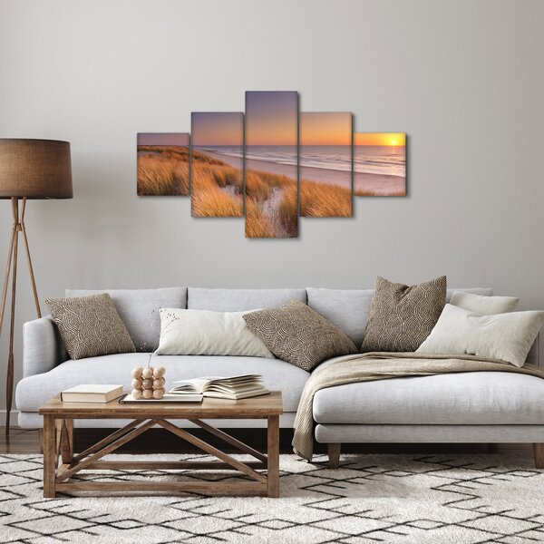 Obraz - Pláž při západu slunce (125x70 cm)