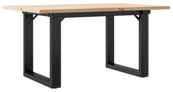 Konferenční stolek s O rámem 80x50x40 cm borové dřevo a ocel 3282662