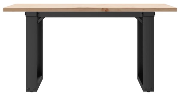 Konferenční stolek s O rámem 80x50x40 cm borové dřevo a ocel 3282662