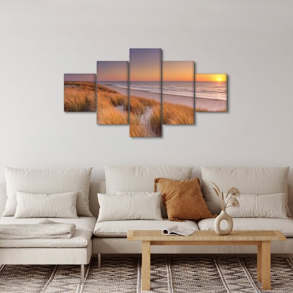 Obraz - Pláž při západu slunce (125x70 cm)