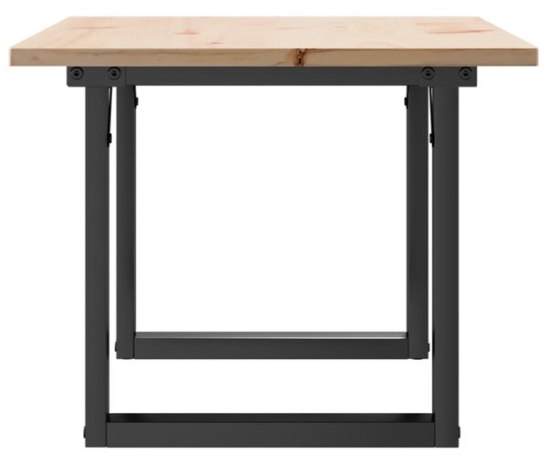 Konferenční stolek s O rámem 80x50x40 cm borové dřevo a ocel 3282662