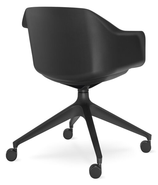 LD SEATING - Otočná židle RIVA RI-01,F02 s čalouněným sedákem