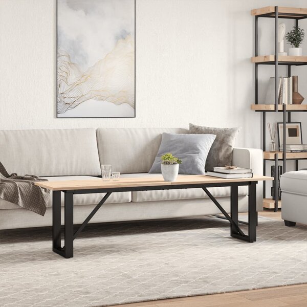 Konferenční stolek s O rámem 160x40x45 cm borové dřevo a ocel 3282668