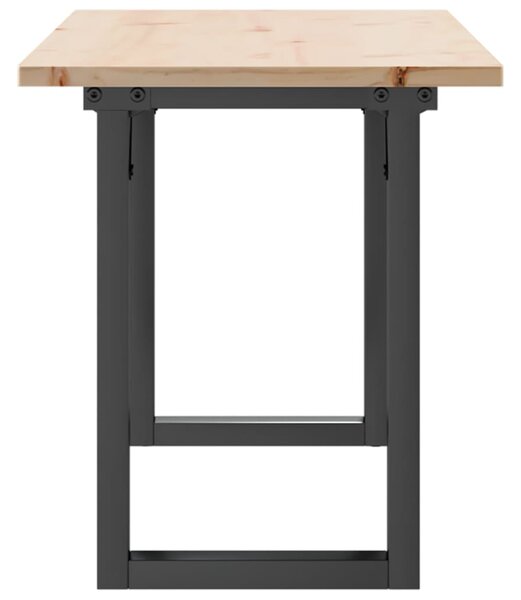 Konferenční stolek s O rámem 110x40x45 cm borové dřevo a ocel 3282667