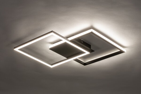 Stropní stmívatelné LED svítidlo do obýváku Canetra Black 420 (LMD)