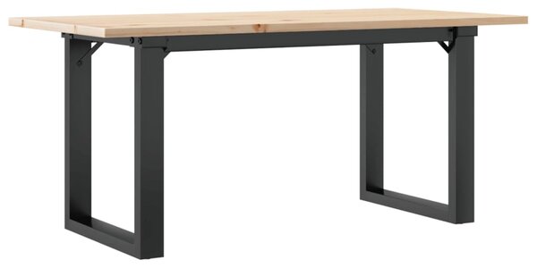 Konferenční stolek s O rámem 90x40x45 cm borové dřevo a ocel 3282664