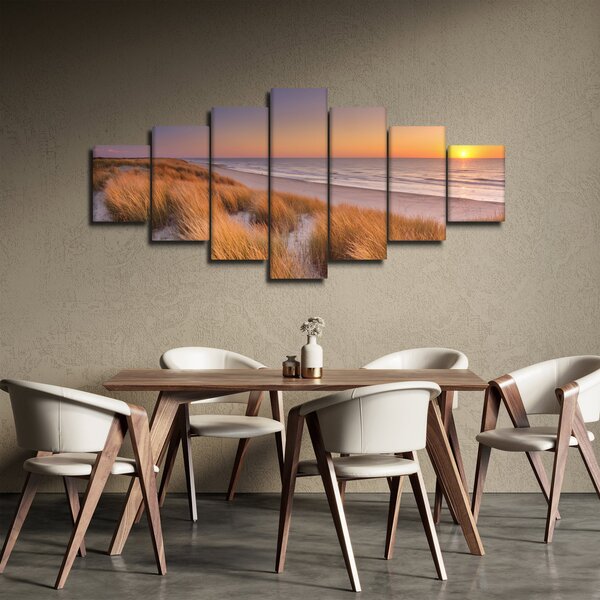 Obraz - Pláž při západu slunce (210x100 cm)