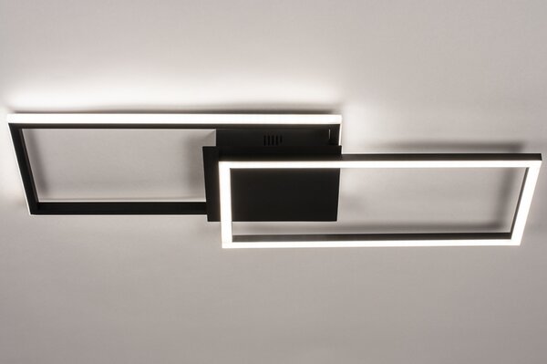Stropní stmívatelné LED svítidlo do kuchyně Villon Black (LMD)