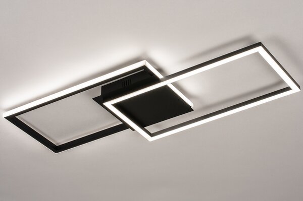 Stropní stmívatelné LED svítidlo do kuchyně Villon Black (LMD)