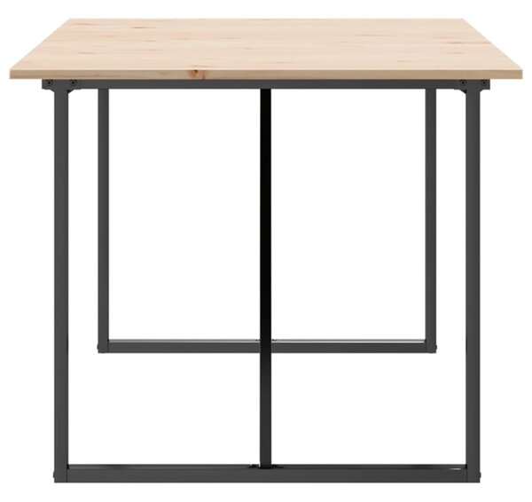 Jídelní stůl s O rámem 180 x 90 x 75 cm borové dřevo a ocel 3282678