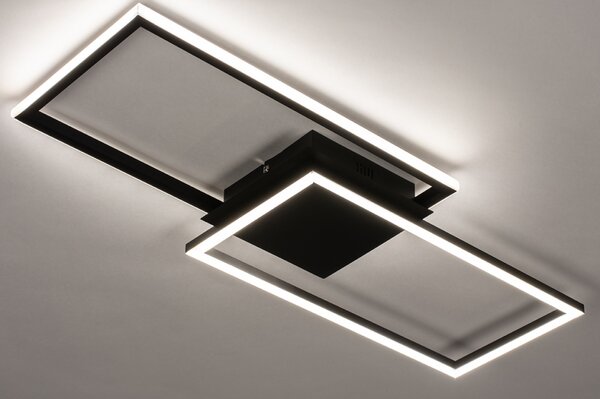 Stropní stmívatelné LED svítidlo do kuchyně Villon Black (LMD)