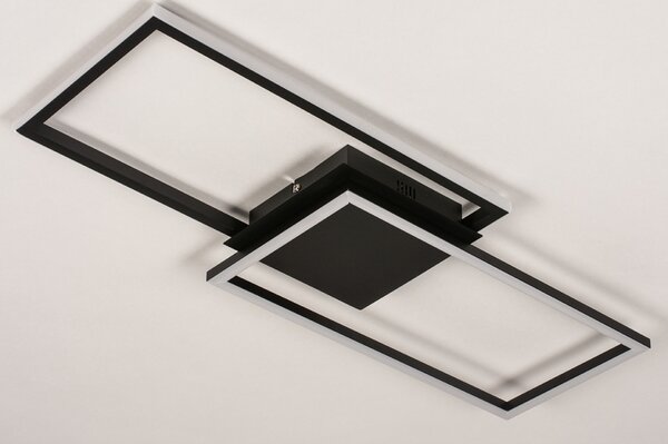 Stropní stmívatelné LED svítidlo do kuchyně Villon Black (LMD)
