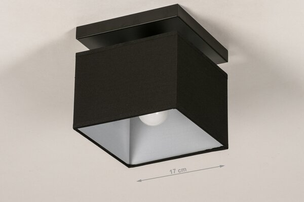Stropní designové černé svítidlo do ložnice Anders Black and Black I (LMD)