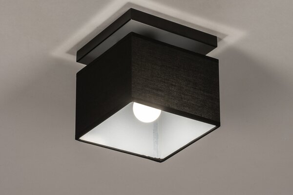 Stropní designové černé svítidlo do ložnice Anders Black and Black I (LMD)