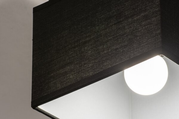 Stropní designové černé svítidlo do ložnice Anders Black and Black I (LMD)