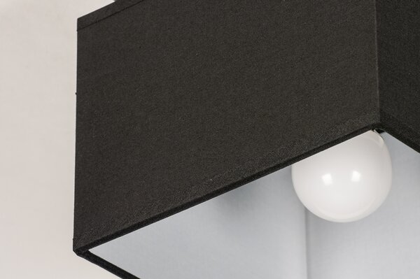 Stropní designové černé svítidlo do ložnice Anders Black and Black I (LMD)