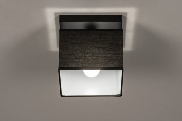 Stropní designové černé svítidlo do ložnice Anders Black and Black I (LMD)