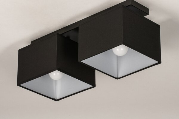 Stropní designové černé svítidlo do ložnice Anders Black and Black II (LMD)