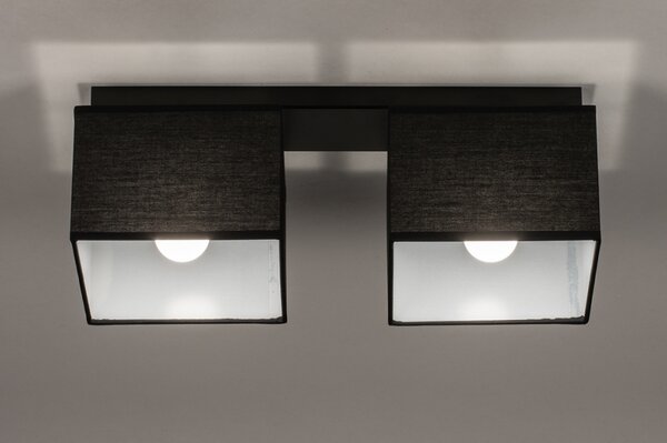 Stropní designové černé svítidlo do ložnice Anders Black and Black II (LMD)