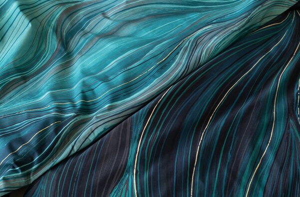 Povlečení Infinitum Petrol Bavlna deluxe digitál 1x 140/200, 1x 70/90