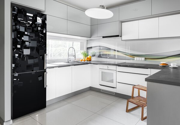 Nálepka s fotografií na ledničku Abstrakce 3D FridgeStick-70x190-f-83671521