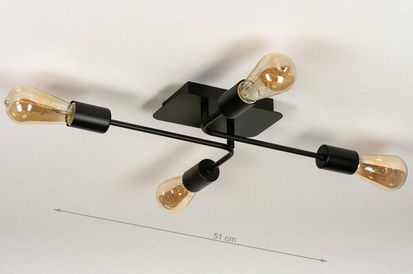Stropní svítidlo do kuchyně Sydney Vertic 51 Black (LMD)