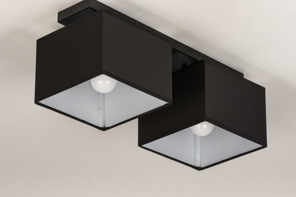Stropní designové černé svítidlo do ložnice Anders Black and Black II (LMD)