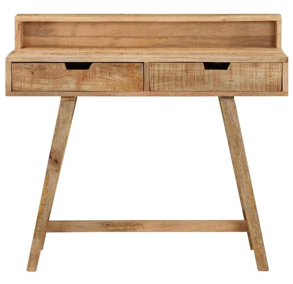 Psací stůl 100 x 45 x 90 cm masivní hrubé mangovníkové dřevo 328269