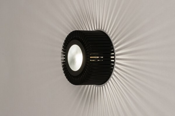 Stropní designové svítidlo do chodby Sunshine Black (LMD)