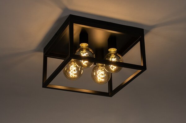 Stropní svítidlo do obýváku Boston Black 46 (LMD)