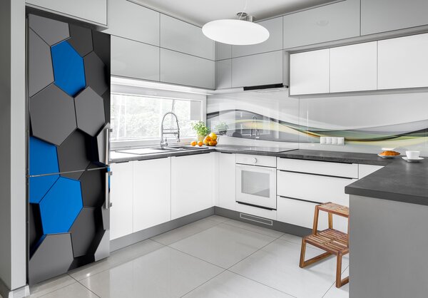 Nálepka s fotografií na ledničku Abstrakce 3D FridgeStick-70x190-f-83786712