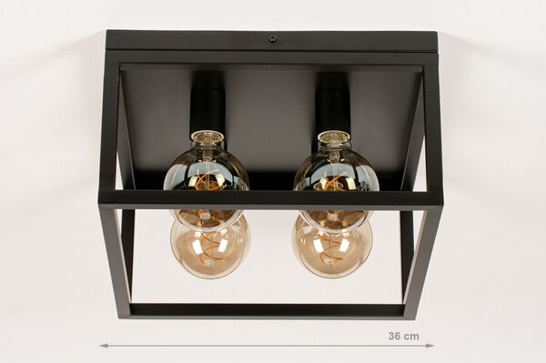 Stropní svítidlo do obýváku Boston Black 46 (LMD)