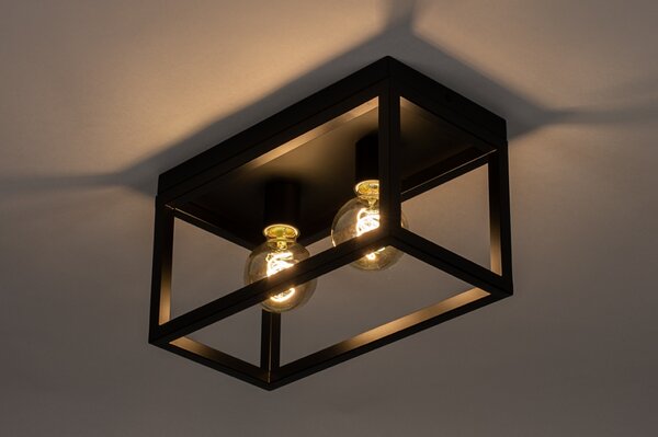 Stropní svítidlo do obýváku Boston Black 36 (LMD)